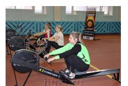 На базе академии прошли соревнования по гребле-индор 