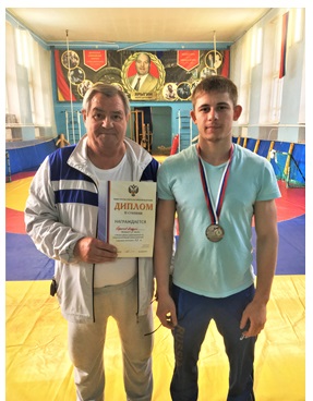 "Серебро" у Андрея Родионова  на первенстве России среди студентов до 25 лет по греко-римской борьбе