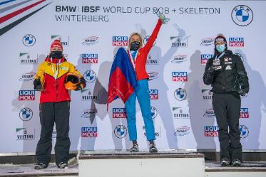 Елена Никитина в четвёртый раз стала чемпионкой Европы по скелетону