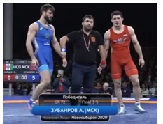 Арслан Зубаиров завоевал бронзу на чемпионате России по греко-римской борьбе