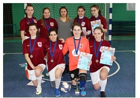 Серебряными призерами  турнира по мини-футболу стали футболистки "ВЛГАФК"